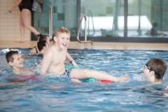 Panoramabad Pappelsee - Neueröffnung des Freizeit- & Familienbades in Kamp-Lintfort - erstes Anschwimmen mit 199 Badegästen und Comedian Bademeister Schaluppke am Samstag, den 15. April 2012