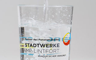 Wasserglas Stadtwerke